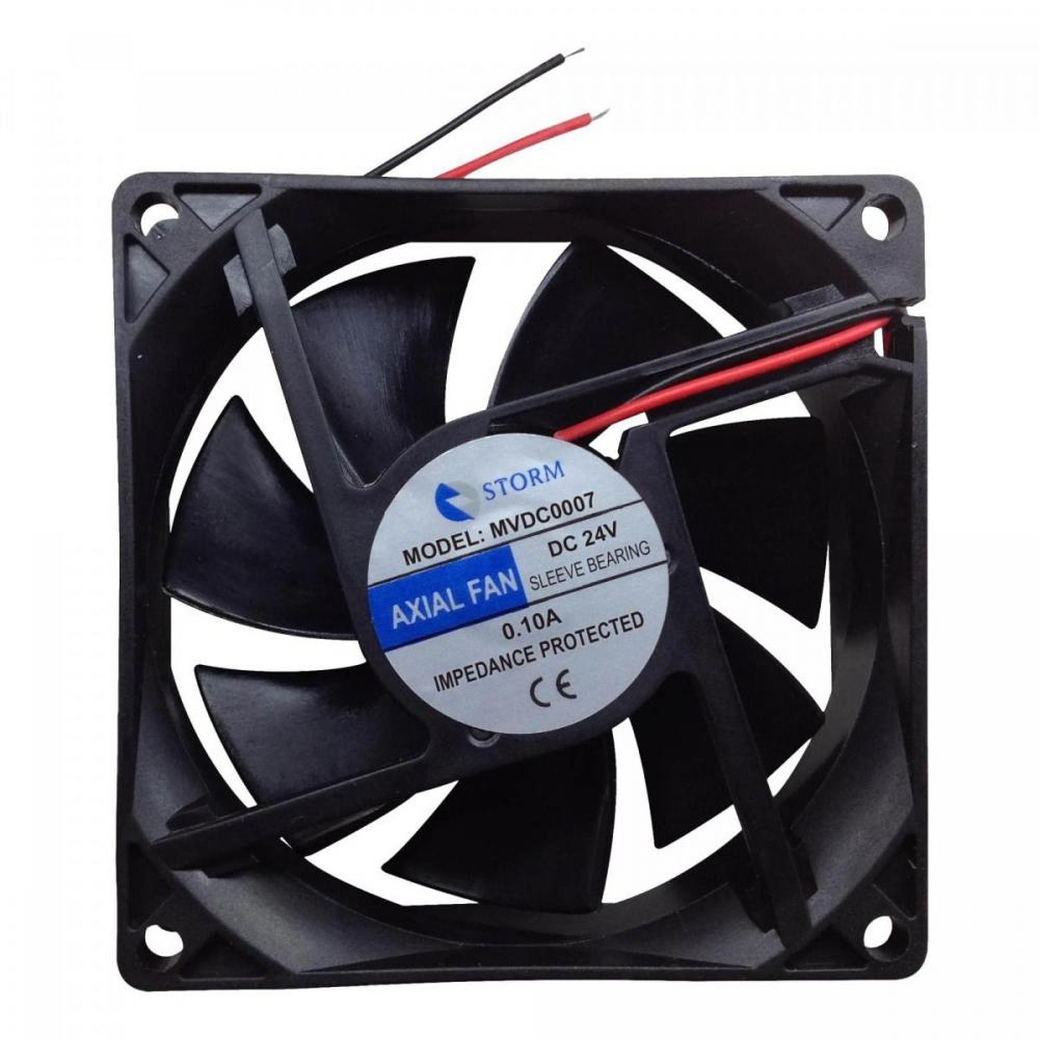 Micro Ventilador 80x80x25mm 24v Mvdc0007 Preto Storm