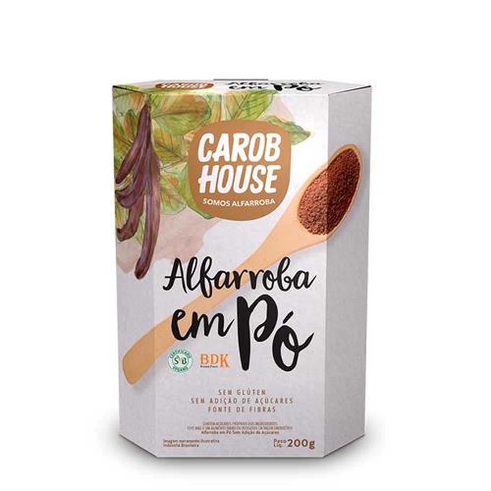 Alfarroba em Pó 200g Unidade Carob House