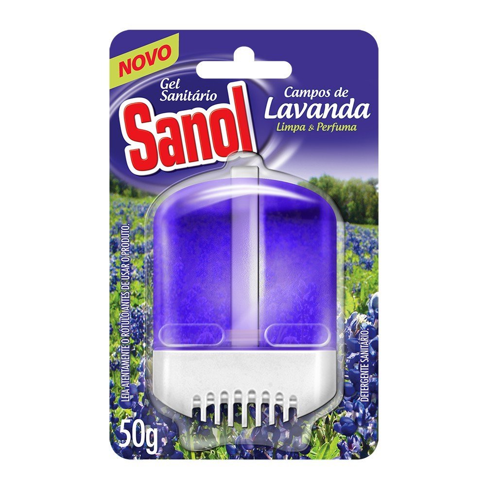 Gel Sanitario Sanol Aparelho Campos De Lavanda 12X50Ml