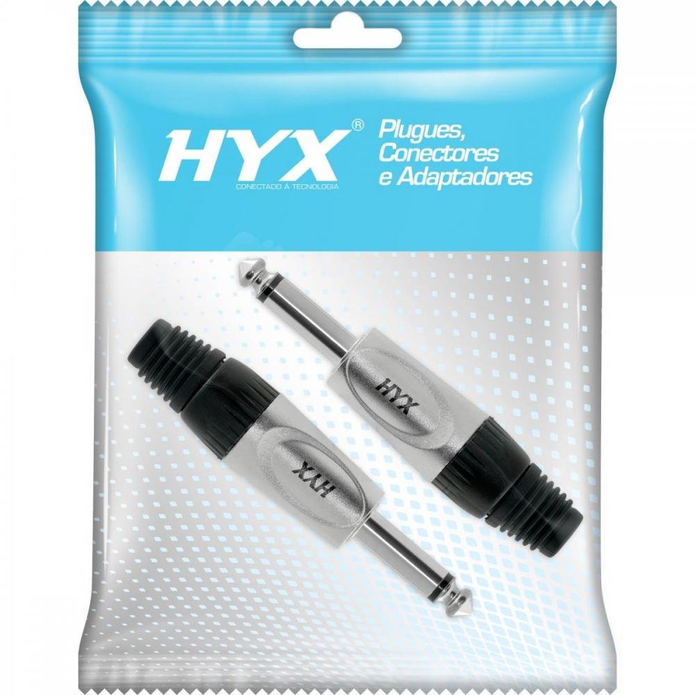 Conector P10 Macho Mono Niquelado HRJ024M HYX Un.Venda: MVA/2