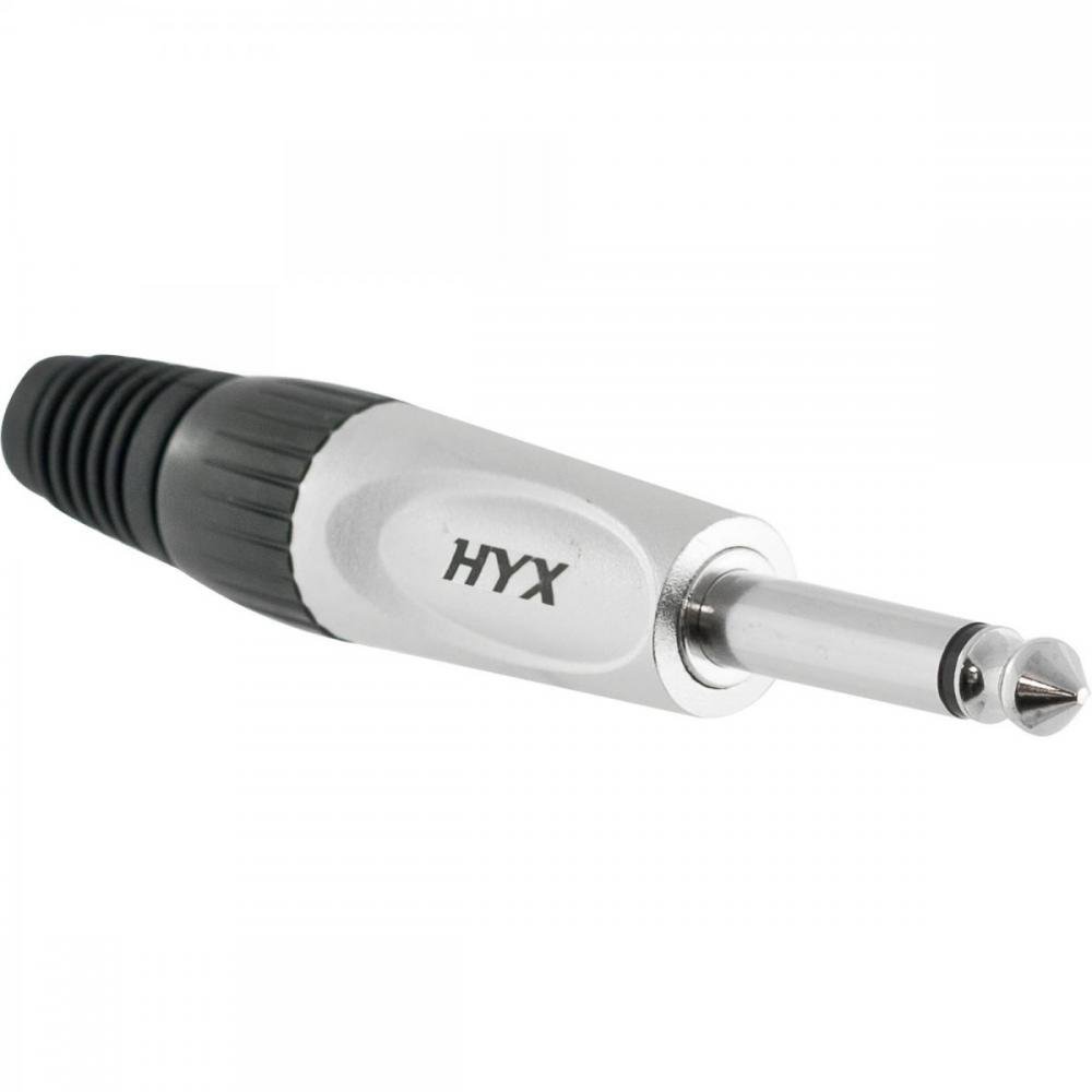 Conector P10 Macho Mono Niquelado HRJ024M HYX Un.Venda: MVA/2