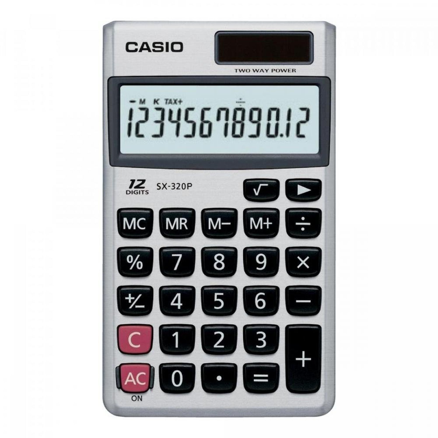 Calculadora de Bolso 12 Dígitos Sx-320 Prata Casio