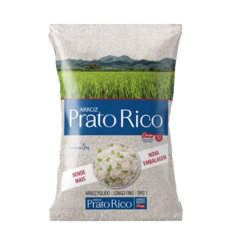 Arroz Prato Rico Fardo com 6 unidades de 5 quilos | Martins Atacado