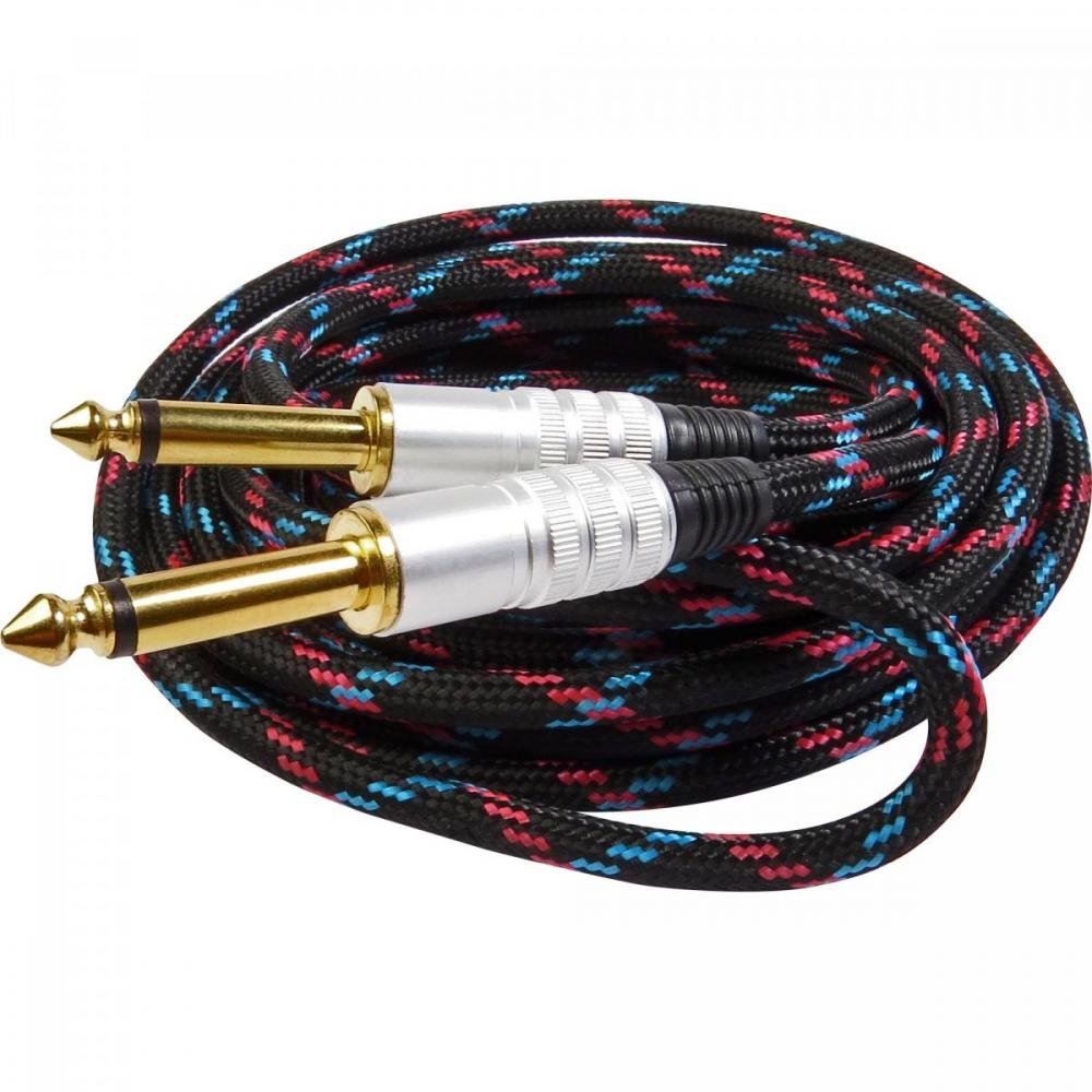 Cabo de Guitarra P10 Mono x P10 Mono 5m Cbgu0007 Storm