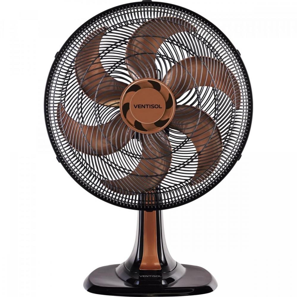 Ventilador de Mesa 40cm 220v Turbo6 Bronze Ventisol