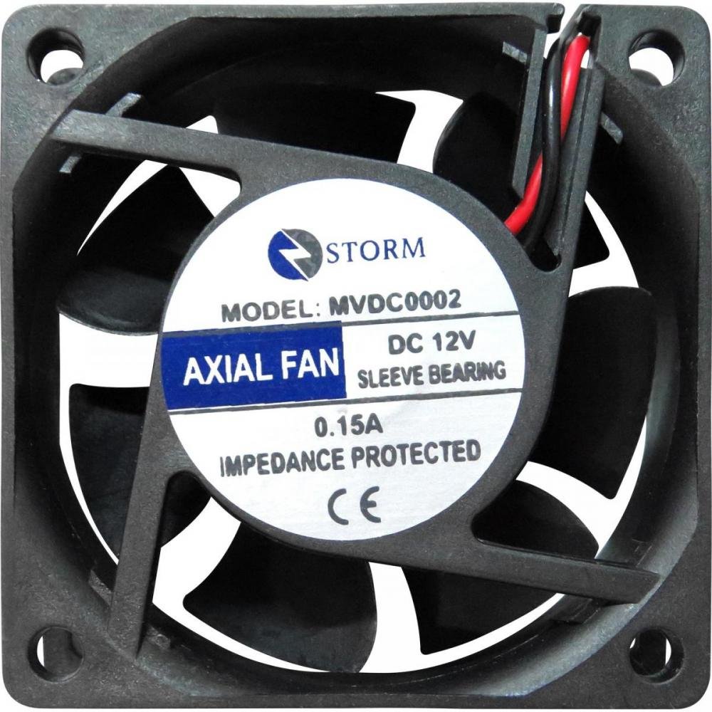 Micro Ventilador 60x60x25mm 12v Mvdc0002 Preto Storm