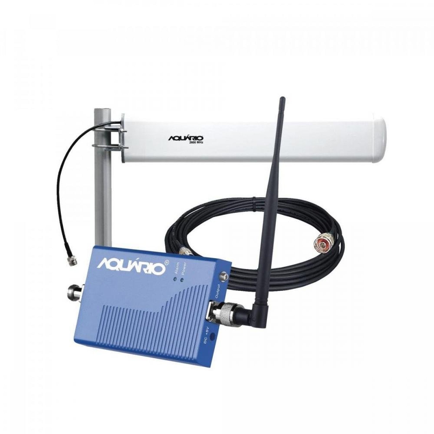Kit Repetidor e Amplificador de Sinal para Celular 2600MHz RP-2660 Branco AQUÁRIO. Un.Venda: PC/1