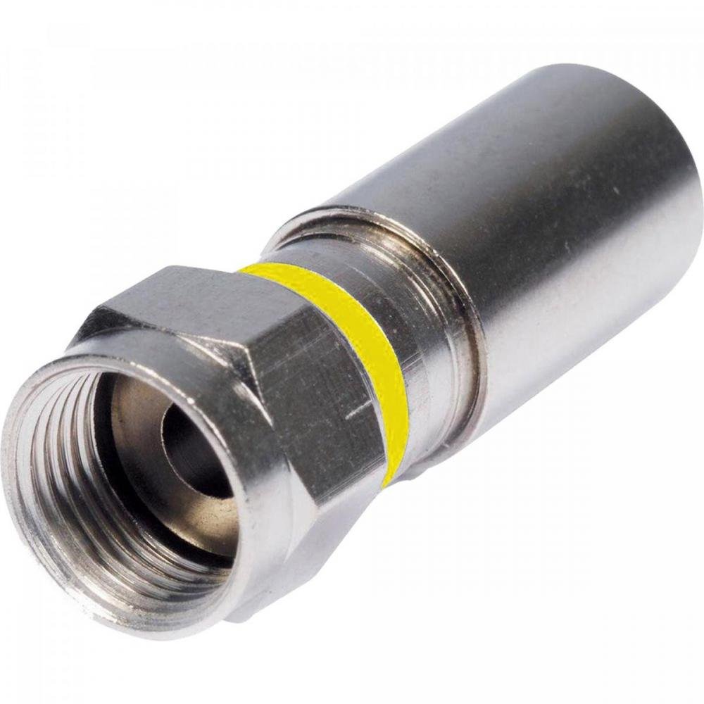 Conector F de Compressão Rg6 Cfmp0002 Storm - Pacote com 100 Unidades