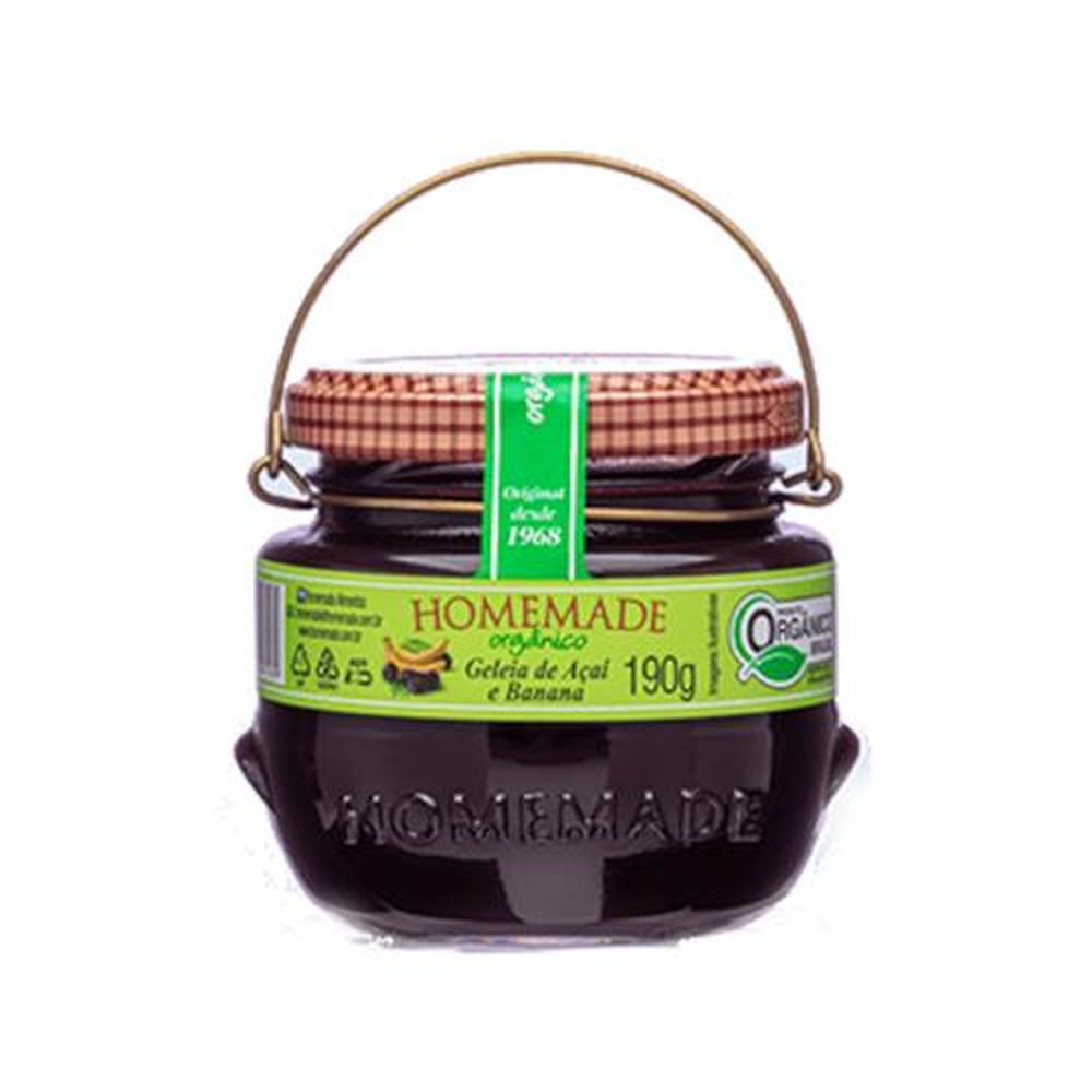 Geleia Orgânica Açaí com Banana 190 g Homemade