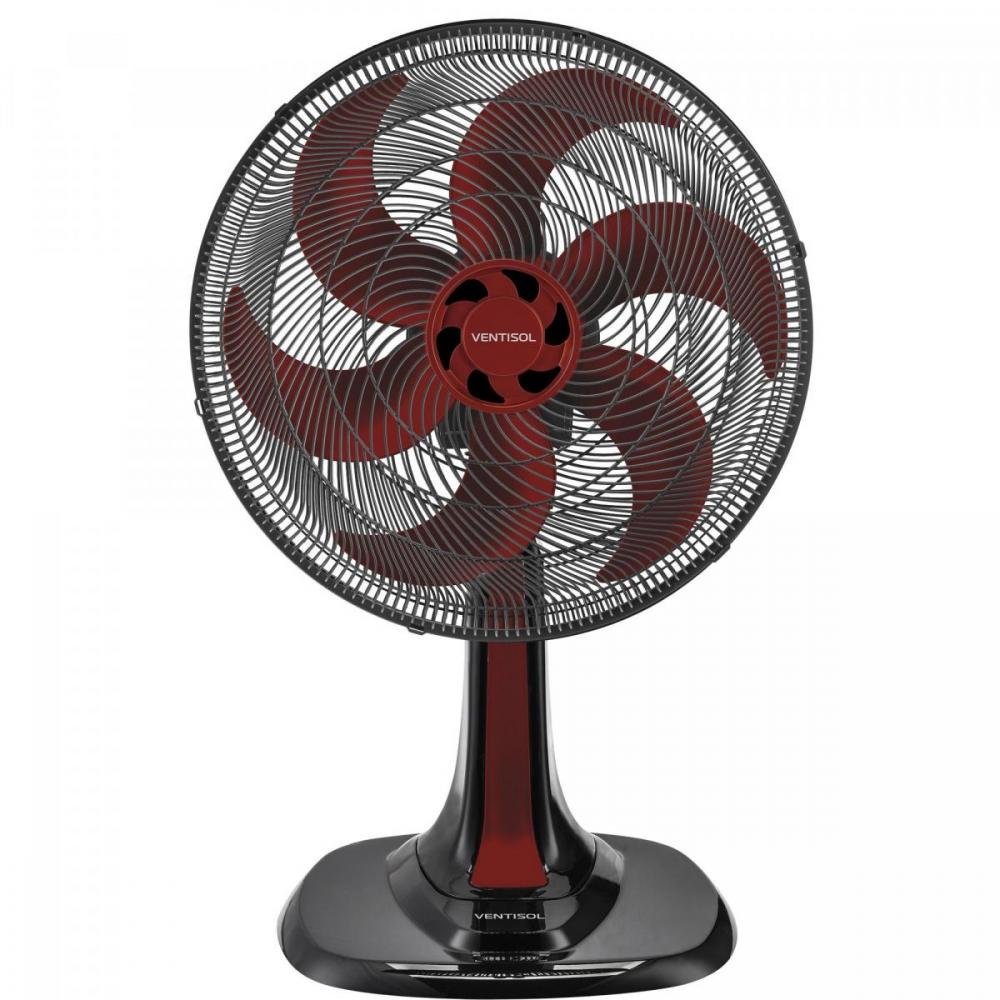 Ventilador de Mesa 30cm 220v Turbo6 Vermelho Ventisol