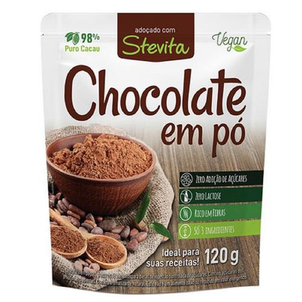 Chocolate em pó Stevita CX 120G