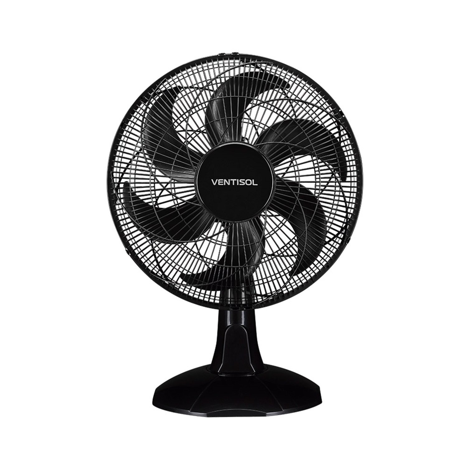 Ventilador de Mesa Ventisol 40cm Turbo Economy, 3 Velocidades, 6 Pás, Preto, 110V