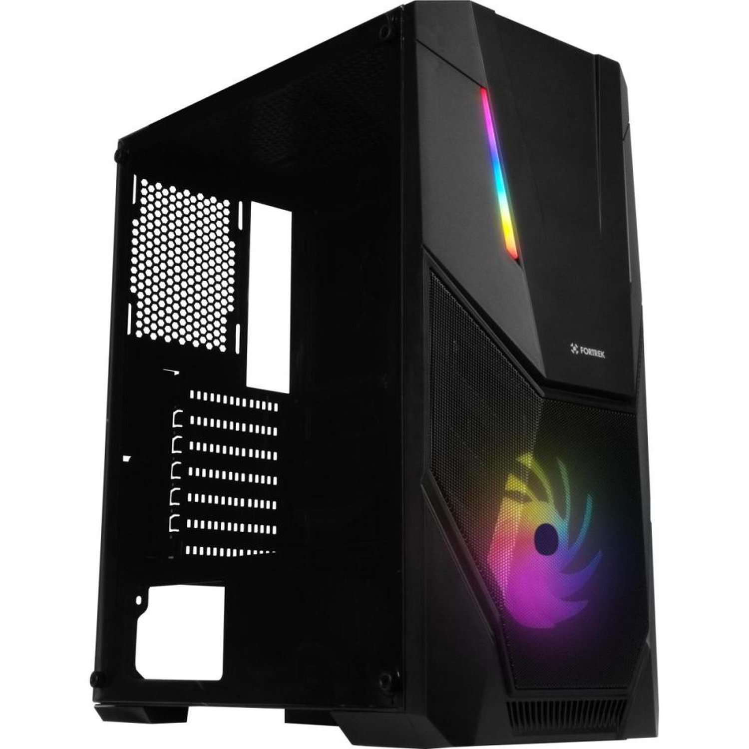 Gabinete Gamer Fortrek Mid Tower Black Hawk Rgb Preto Un.Venda: Pc/1