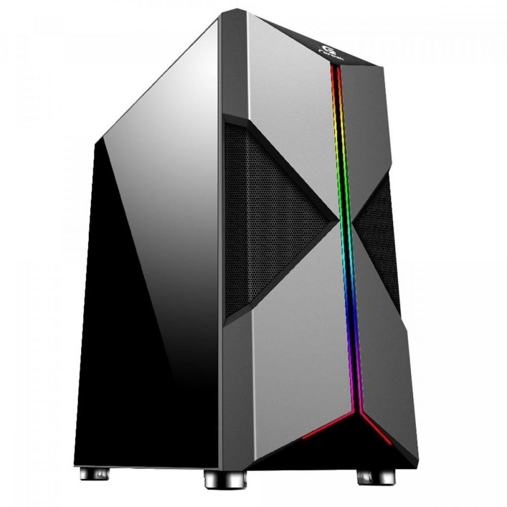 Gabinete Gamer Fortrek Holt Mid Tower RGB Preto