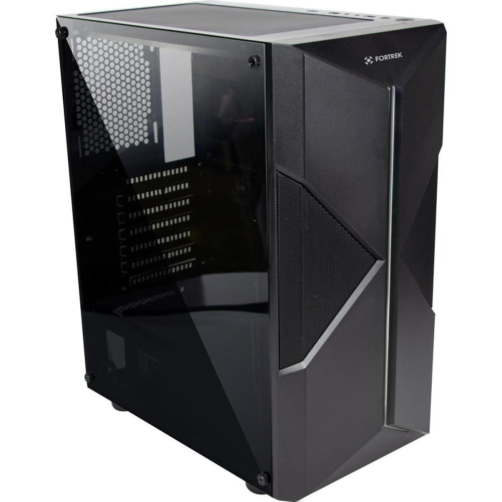 Gabinete Gamer Fortrek Holt Mid Tower RGB Preto