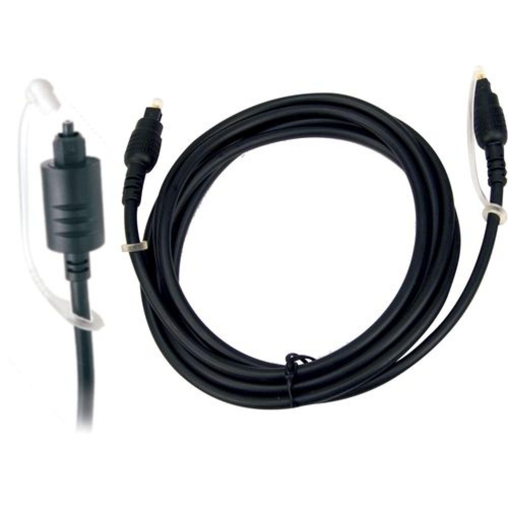 Cabo Fibra Ótica Para Áudio Toslink 3M Preto Genérico Un.Venda: Pc/1