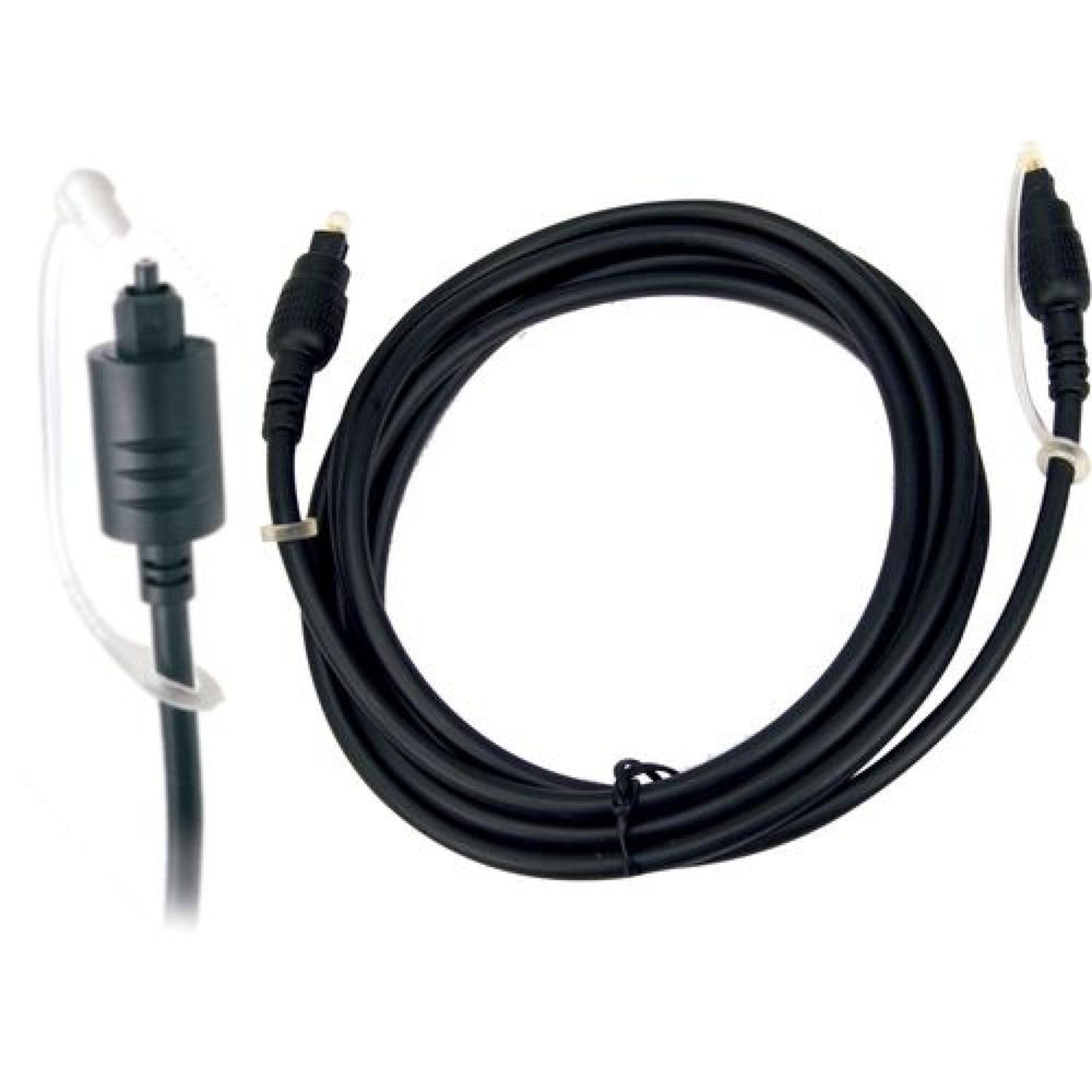 Cabo Fibra Ótica Para Áudio Toslink 3M Preto Genérico Un.Venda: Pc/1
