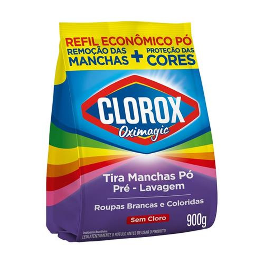 Tira Manchas Clorox Embalagem Econômica Roupas Brancas e Coloridas Emb. 6X900G