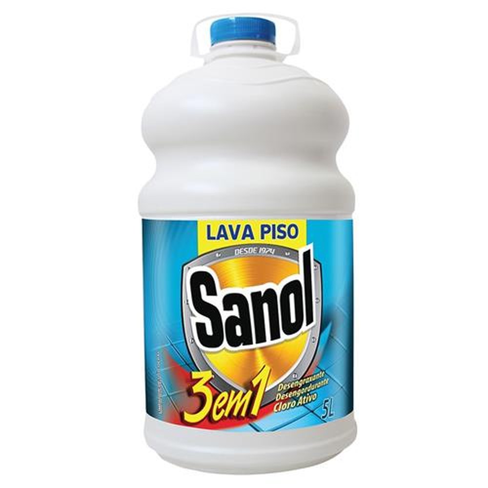 Lava Pisos Sanol 3 Em 1 - 3X5L