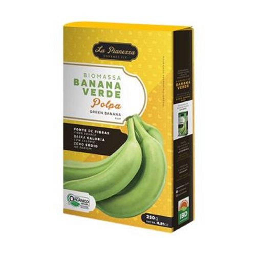 Biomassa de banana verde orgânica polpa 250g La Pianezza