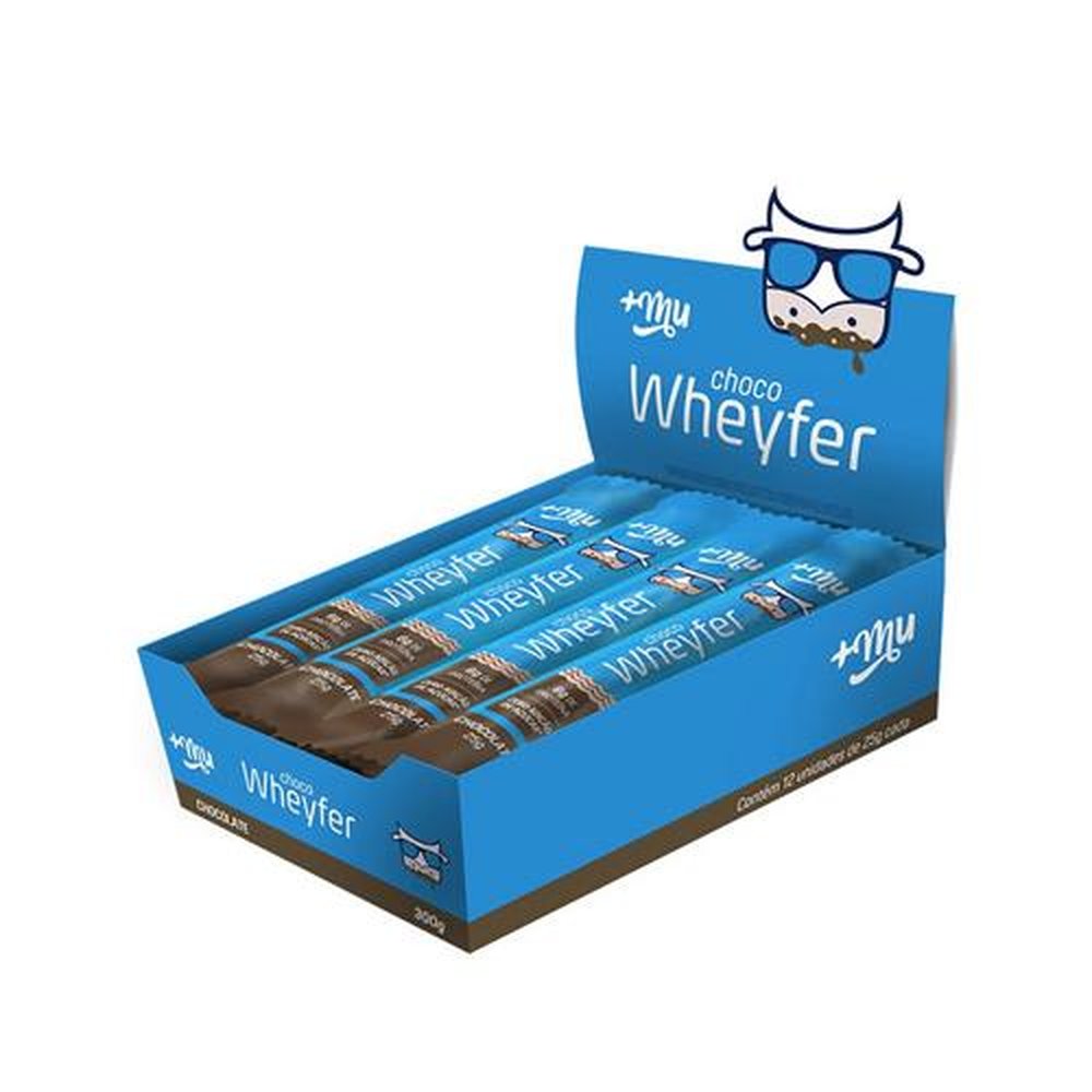 Choco Wheyfer Sabor Chocolate 25g +Mu Caixa 12 Unidades