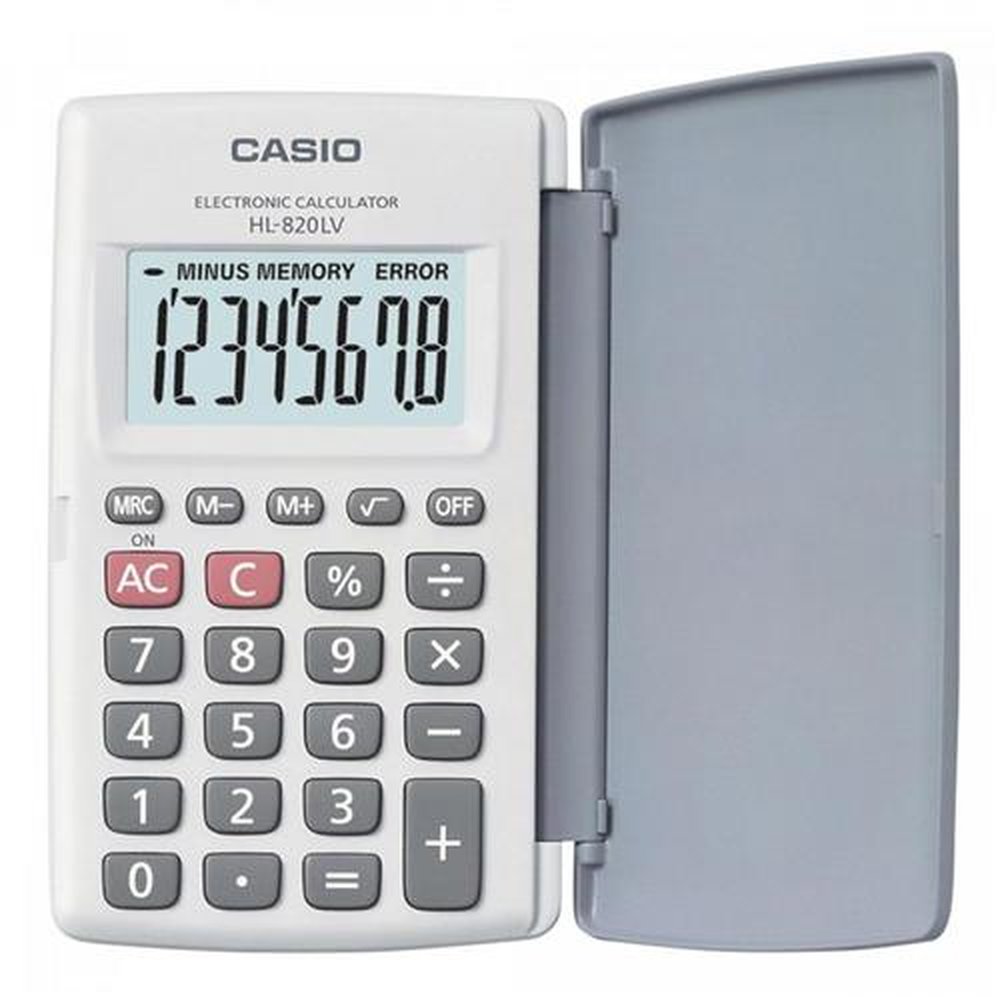 Calculadora de Bolso 8 Dígitos Hi-820lv Branca Casio