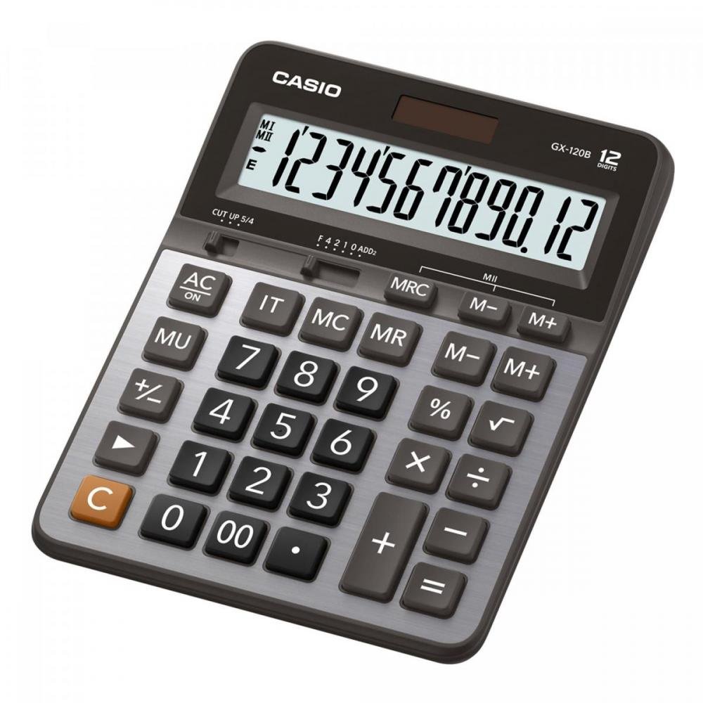 Calculadora de Mesa 12 Dígitos Gx-120b Prata Casio