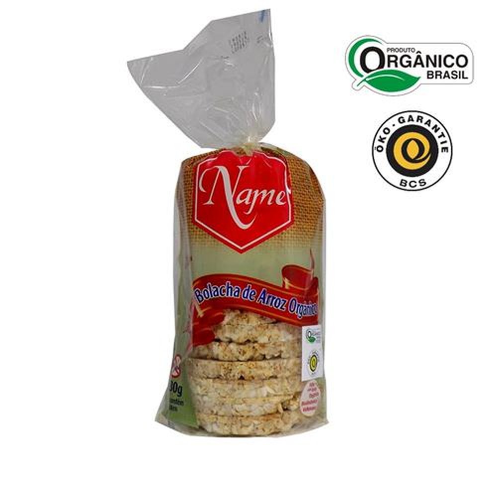 Bolacha de arroz integral orgânico Name