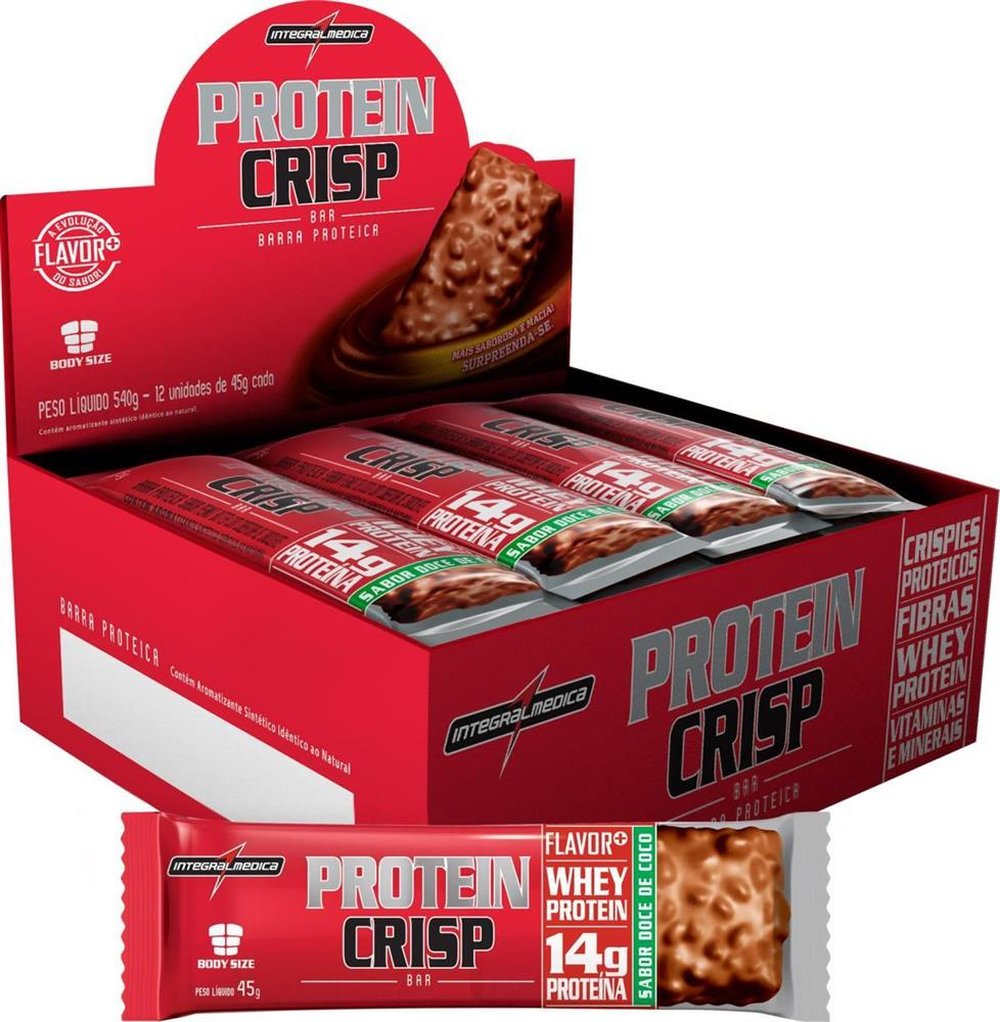 Barra Crisp Bar Doce De Coco Com 12