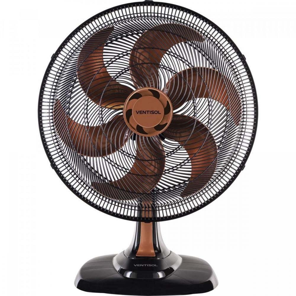 Ventilador de Mesa 50cm 220v Turbo6 Bronze Ventisol
