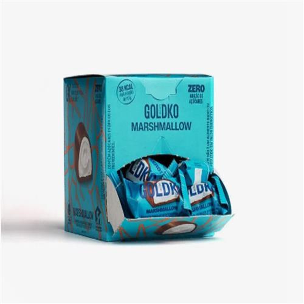 Caixa De Bombom De Marshmallow Goldko Display Com 18 Unidades de 11,5g