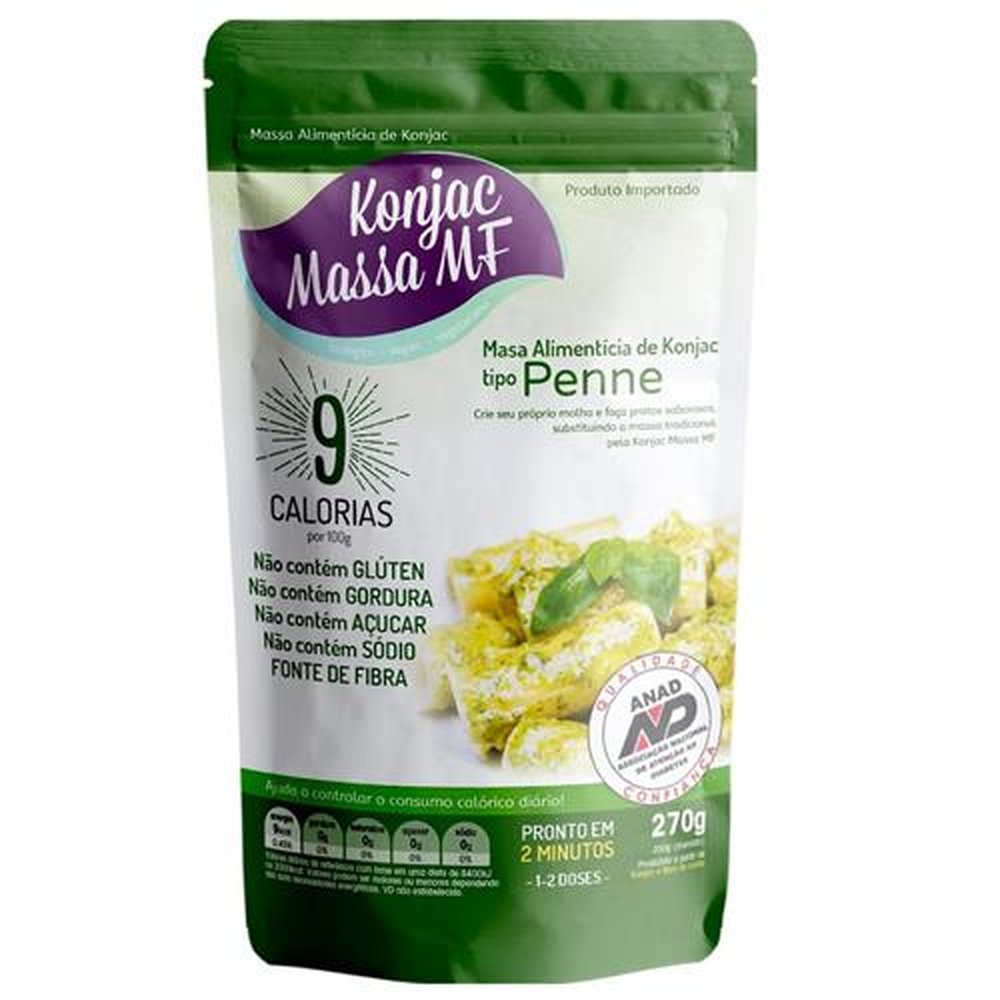 Massa alimenticia de Konjac tipo Penne