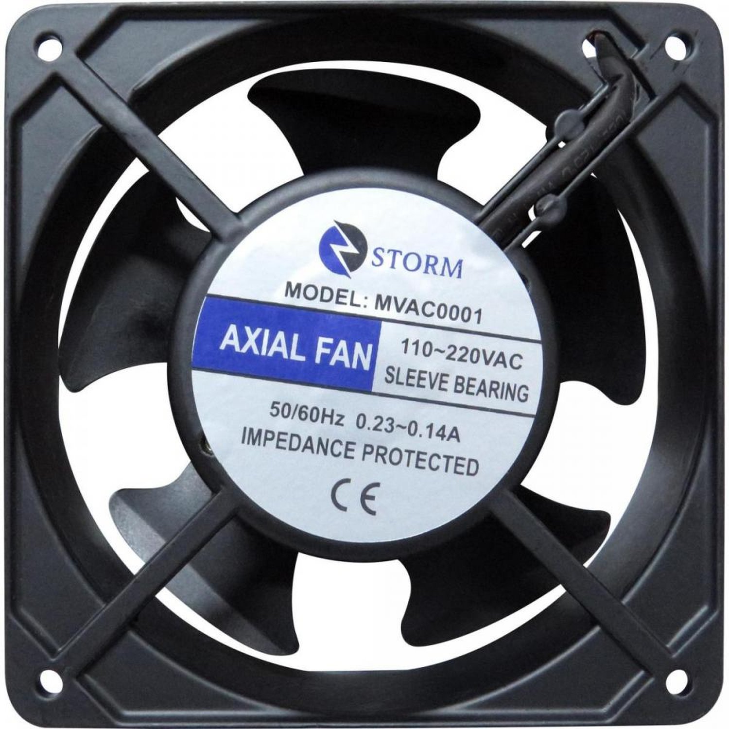 Micro Ventilador 120x120x38mm 110/220Vac Mvac0001 Preto Storm