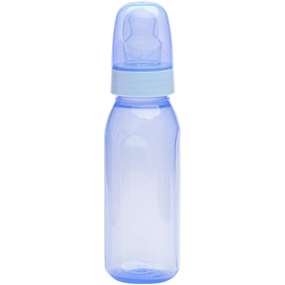 Mamadeira Lolly Clean Silicone Ortodontico Azul 250ml