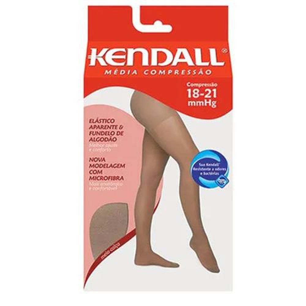 Meia Calça Kendall Gestante Média Compressão sem ponteira 1652 Mel - P