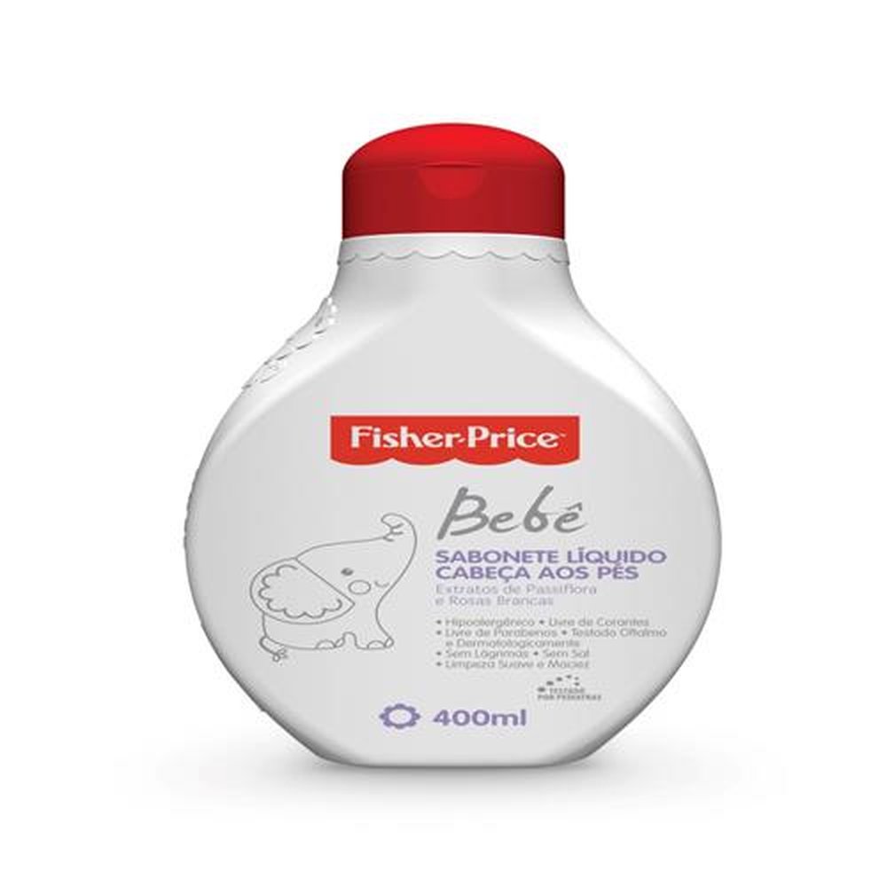 Sabonete Líquido Bebê Fisher-Price Cabeça aos Pés 400ml (Caixa com 12 und)