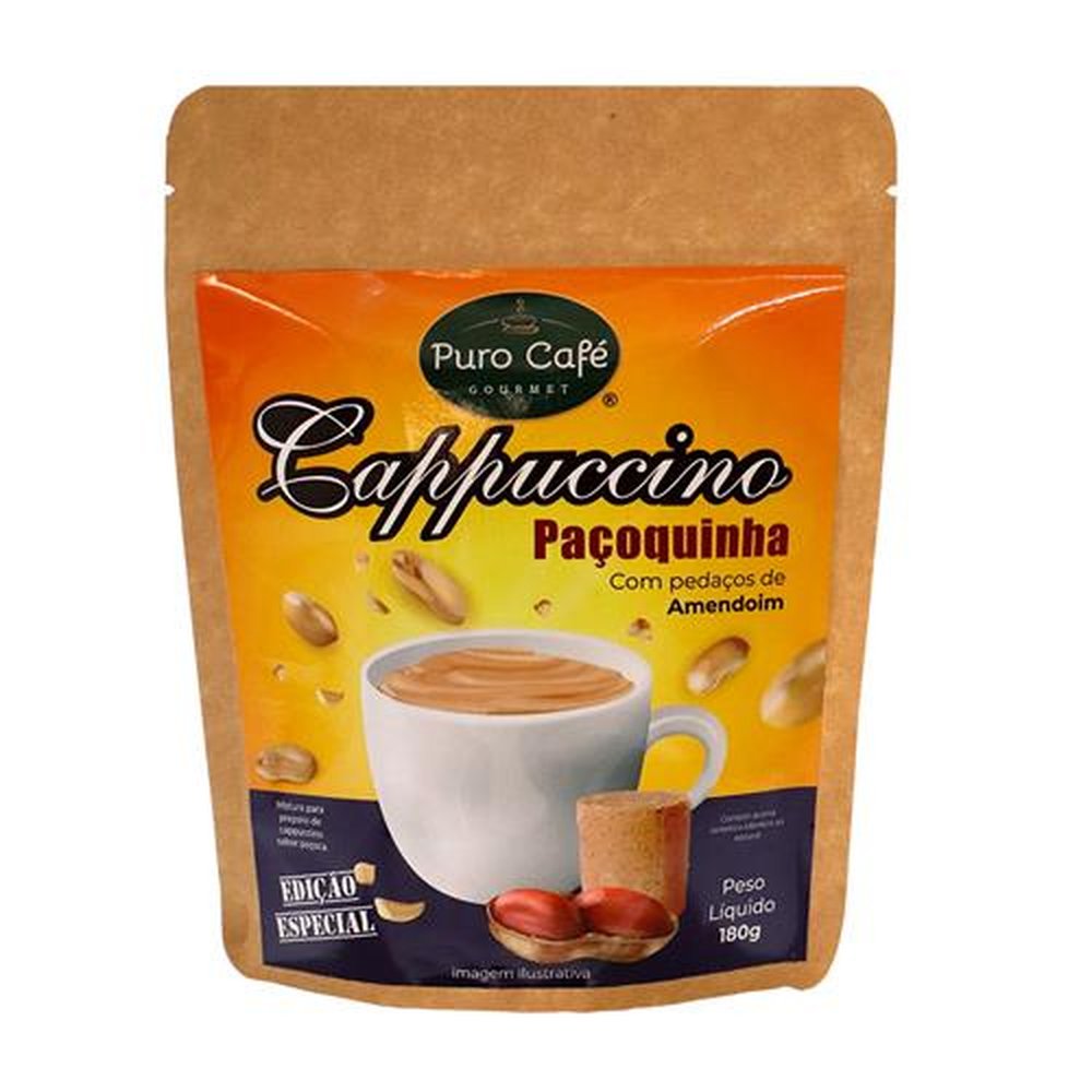 Cappuccino Pacoquinha - com pedacos de amendoin