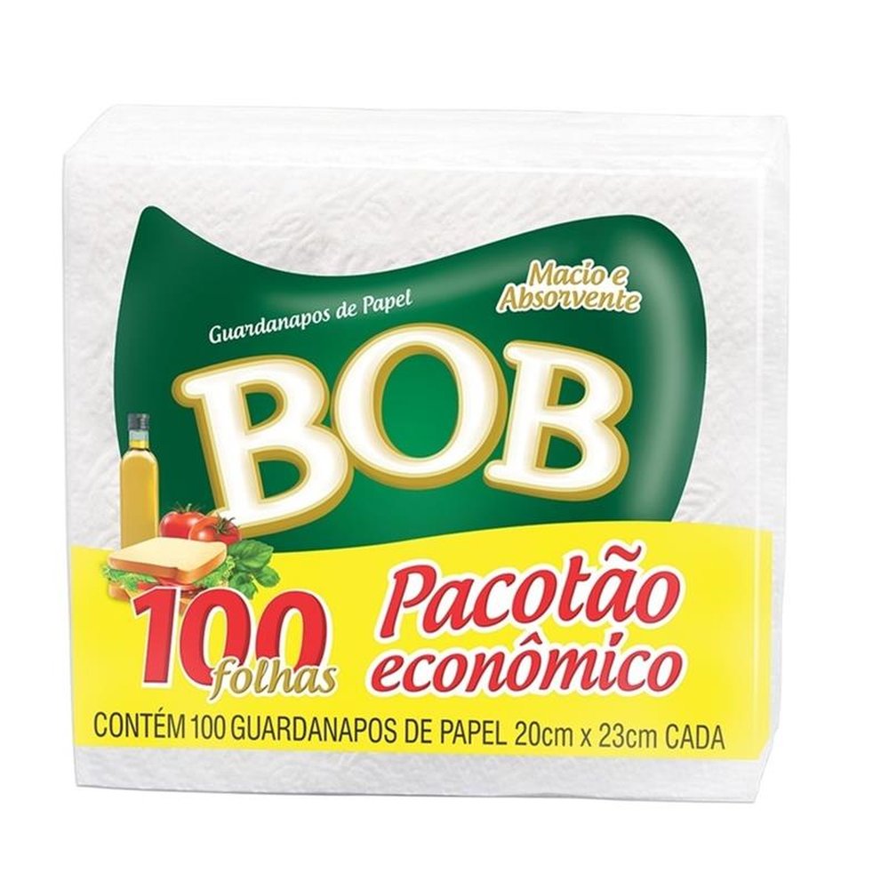 Guardanapo Bob Folha Simples 20x23 54und. c/100 folhas