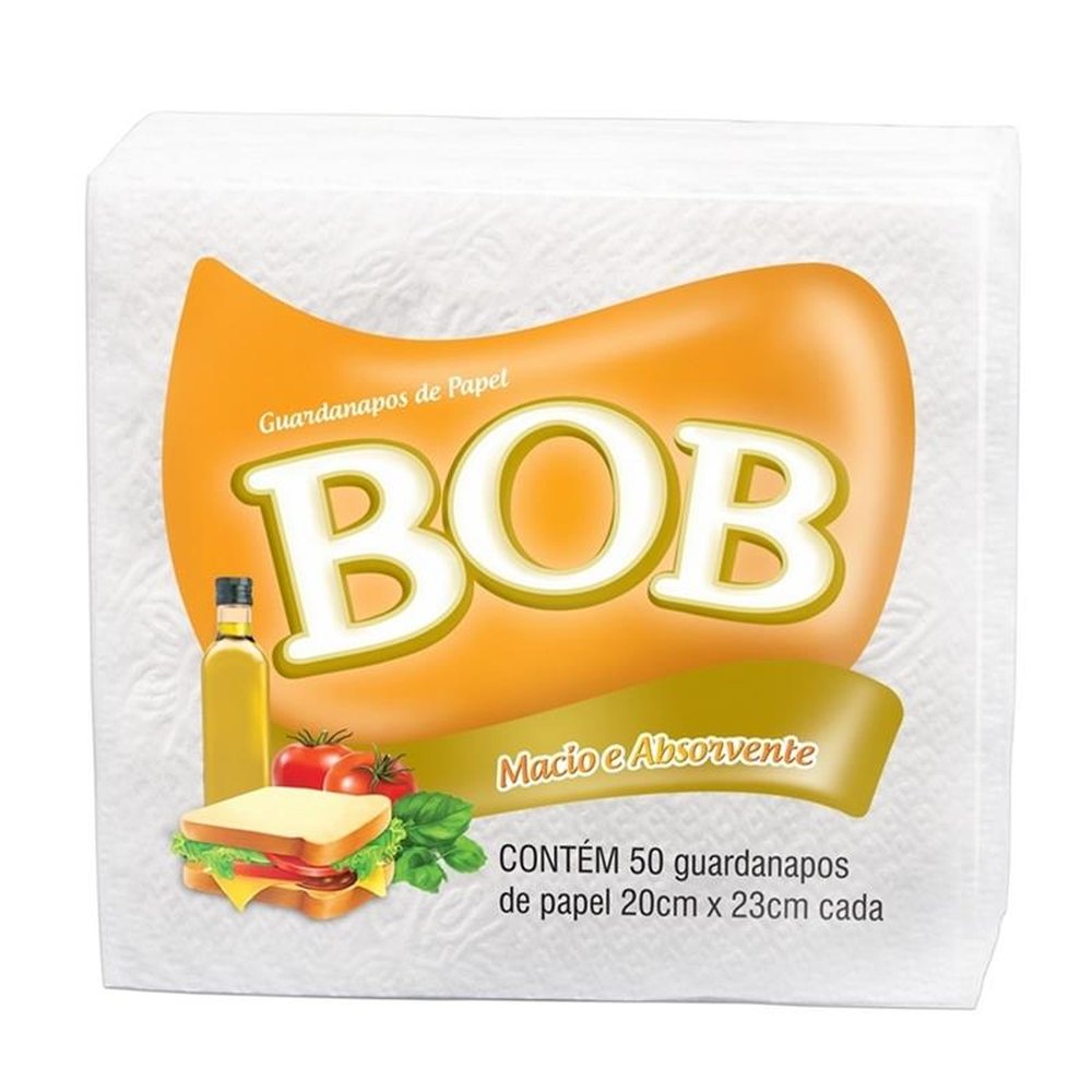 Guardanapo Bob Folha Simples 20x23¿ 72und c/50folhas (Embalagem Atacado 4X18)