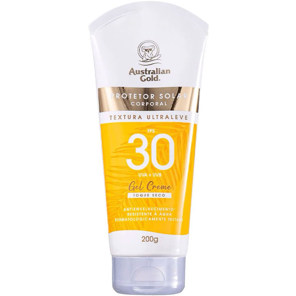 Protetor Solar Australian Gold Gel Creme Fps30 200g