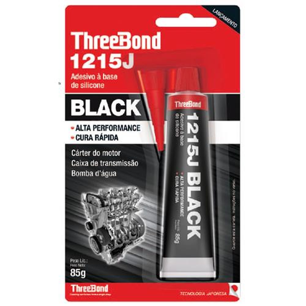 Silicone Alta Temperatura Preto 1215J black 85g Three Bond