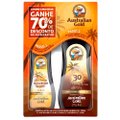 Kit Australian Gold Protetor Solar Spray Fps30 237g + Bronzeador Spray Clear Dark 125g