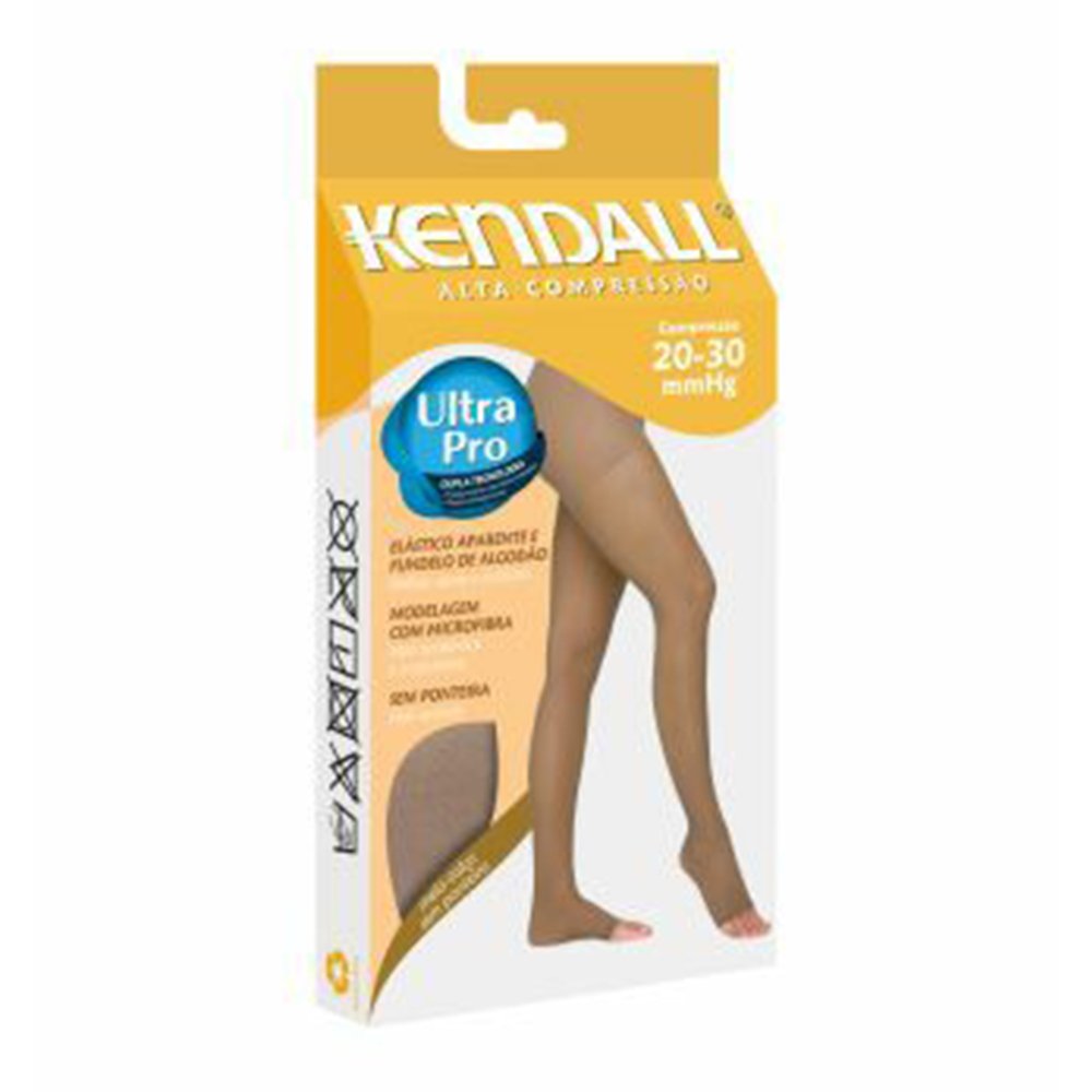 Meia Calça Kendall Alta Compressão sem ponteira 1891 Mel - GG