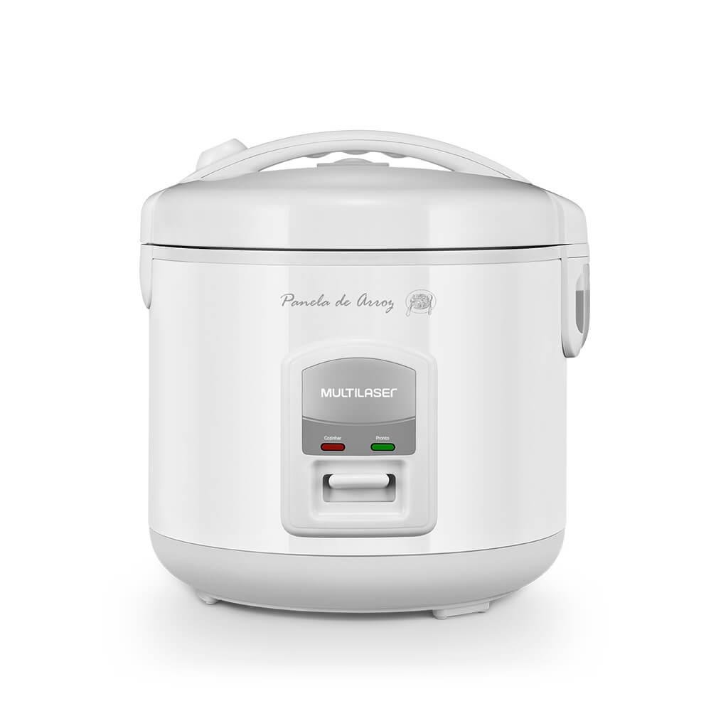 Panela de Arroz Eletrica Multilaser Gourmet 220V 400W Capacidade de 5 Xicaras LED Branca - CE02