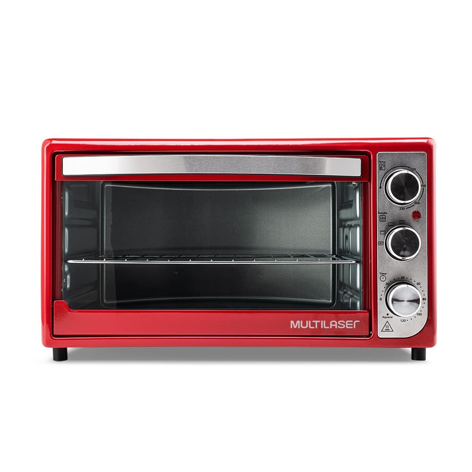 Forno Elétrico 46L Multilaser 220V 1500W Vermelho - CE130