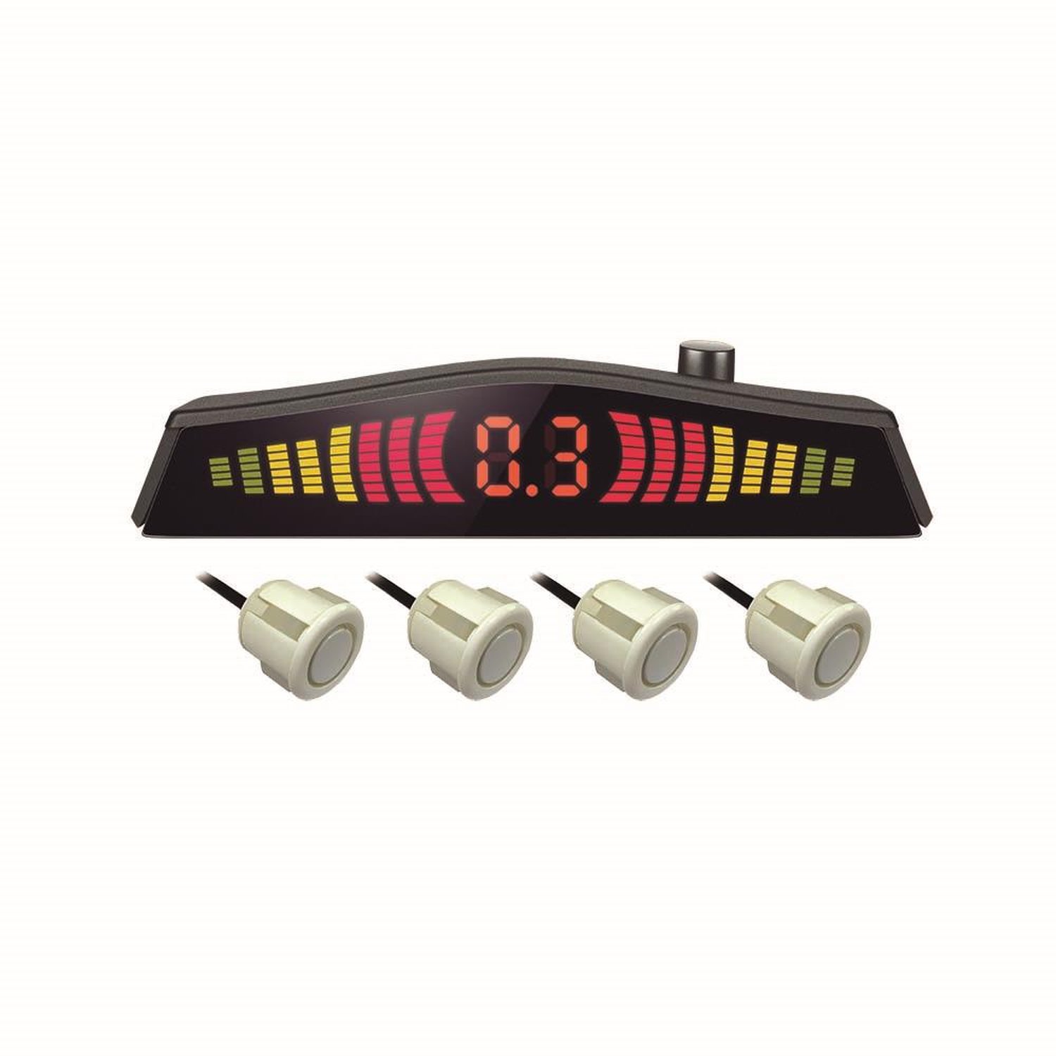 Sensor de Estacionamento Multilaser Emborrachado 4 Pontos 18mm Branco - AU020