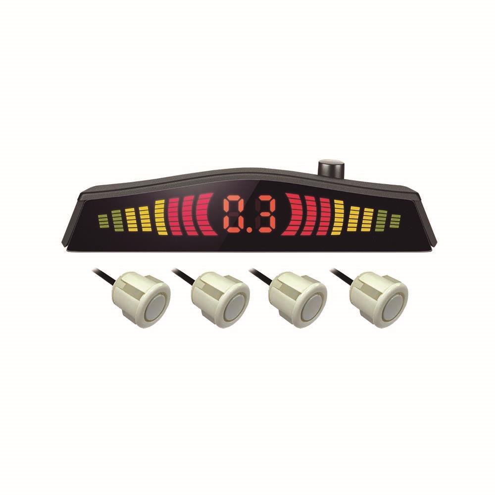 Sensor de Estacionamento Multilaser Emborrachado 4 Pontos 18mm Branco - AU020