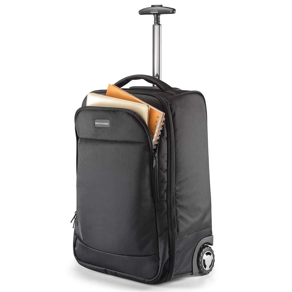 Mala trolley 2 rodas para notebook ate 19 preta - BO416