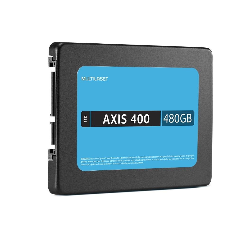 Ssd Multilaser 2,5 Pol. 480Gb Axis 400 - Gravação 400 Mb/S - SS401