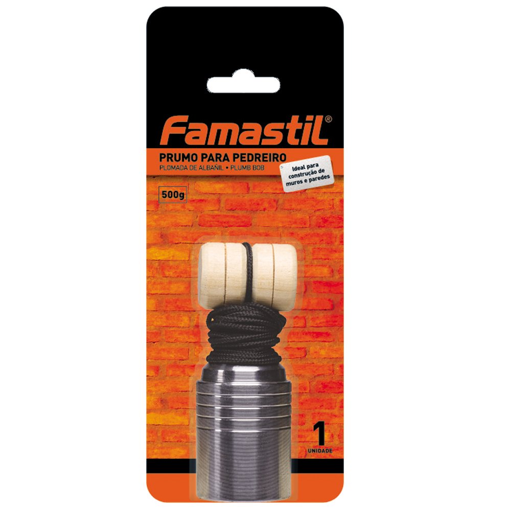 Prumo Pedreiro Aço N05 500G Famastil